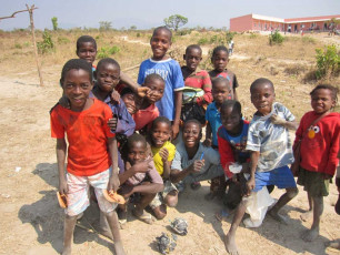 kids from caala with their soccer balls