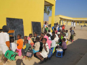 outdoor classrooms at ndongua
