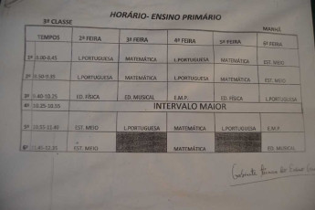3rd grade class schedule