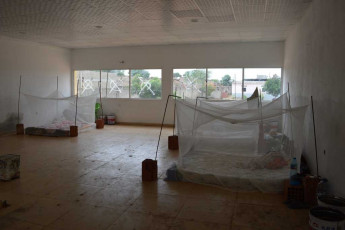 on-site living quarters for building team