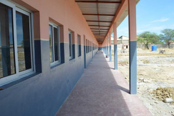 porch on new classrooms building